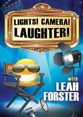 LEAH FORSTER - LIGHTS! CAMERA! LAUGHTER! - Fun Party Decorations for Birthdays, Weddings & Events - Perfect for Photo Booths and Celebrations