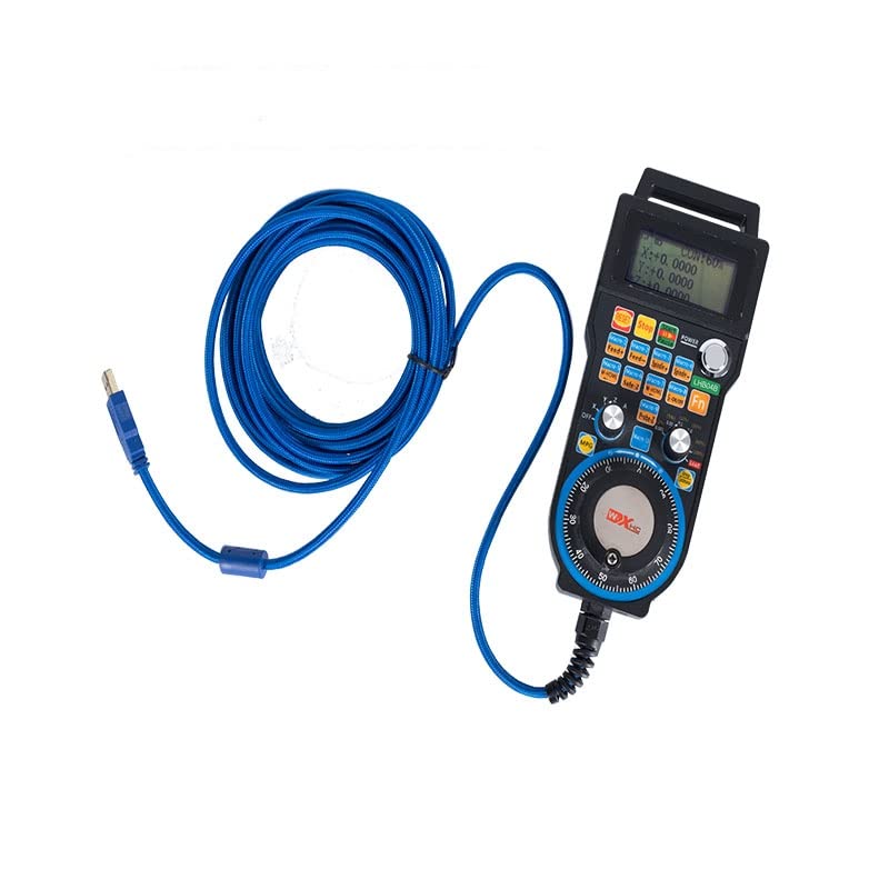 USB CNC Controller Handwheel - Mach3 MPG Pendant Manual Pulse Generator for CNC Lathe, Engraving & Milling Machines (6-Axis) | Perfect for Precision Machining, Woodworking & Metal Fabrication