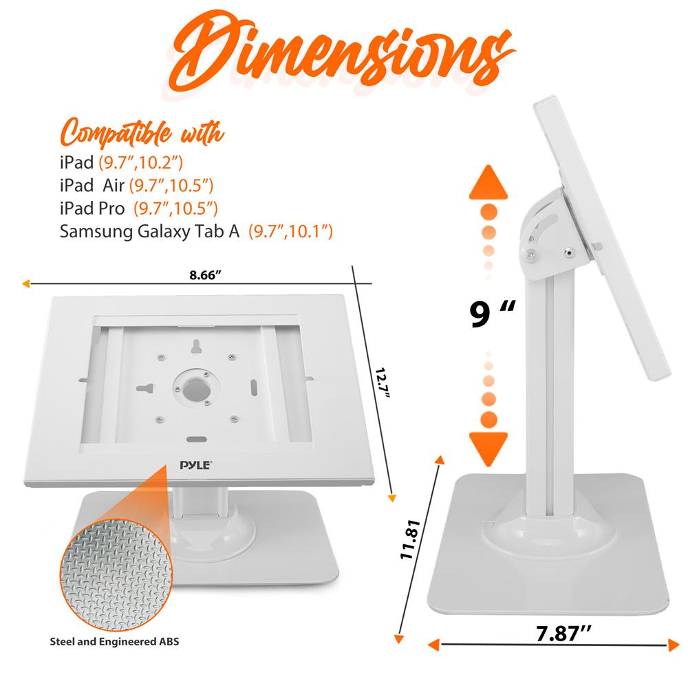 Anti-Theft Tablet Mount Holder - Secure Locking Stand for iPad, Samsung, Fire HD - Perfect for Cars, Offices & Public Spaces