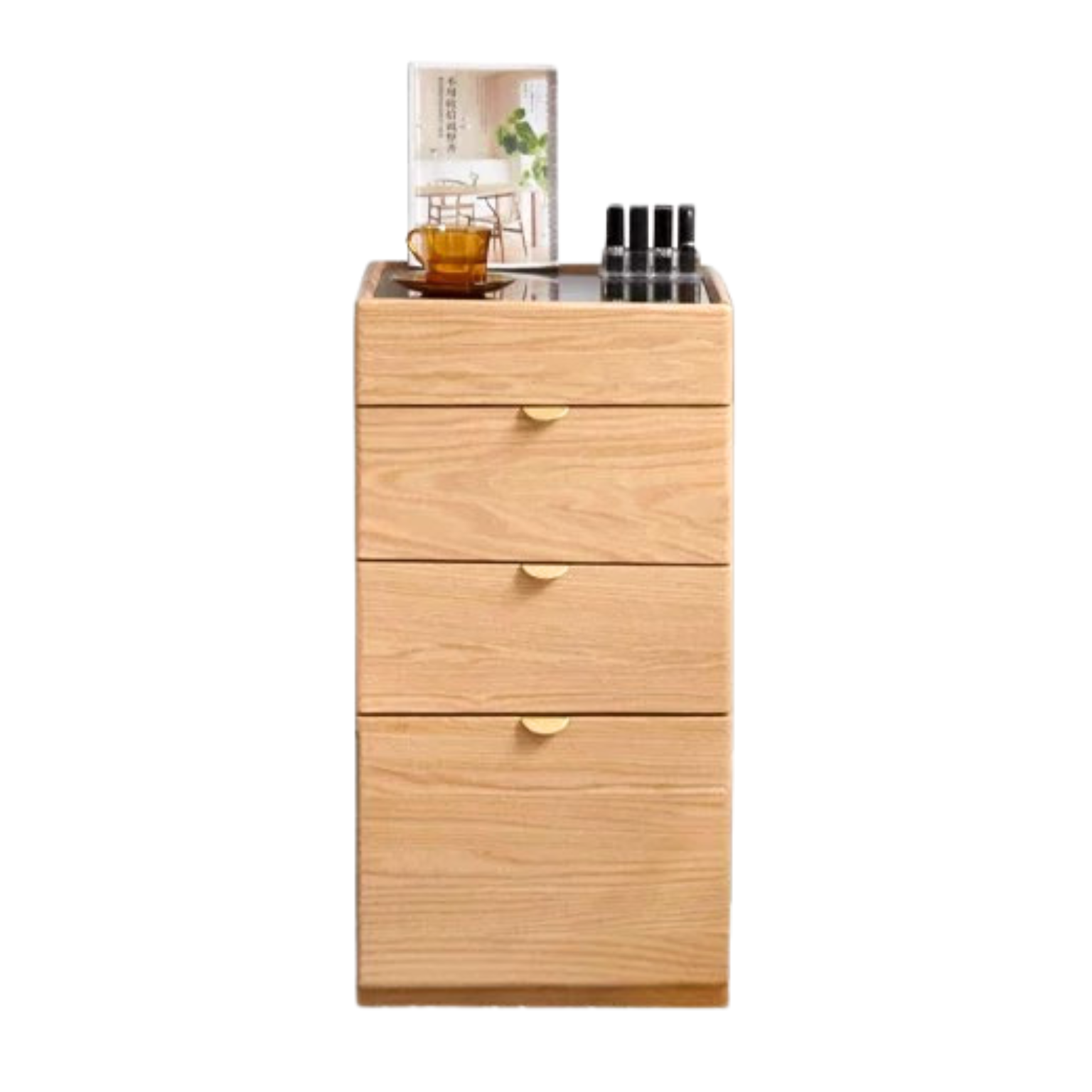 Stylish Oak Solid Wood Nordic Dressing Table - Modern Vanity Desk for Bedroom & Makeup Area | Perfect for Home Decor & Beauty Routine