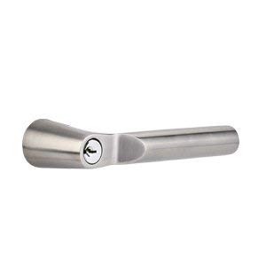 Emtek Single Cylinder Modern Rectangular Two Point Lock with Hanover Lever - Key Lock - Oil Rubbed Bronze - 5312HNLHUS10B | Secure Entry Door Lock for Home & Office | Durable Hardware for Interior & Exterior Doors