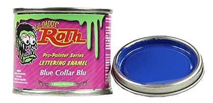 Lil' Daddy Roth Beginner Pinstriping Kit - 6 Vibrant Colors with Brush, Mixing Cups & Mineral Spirits - Perfect for Automotive Art, Motorcycle Customization & DIY Projects