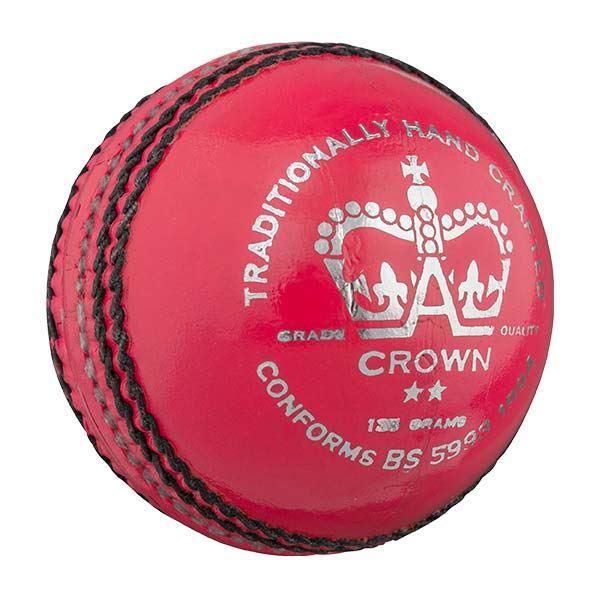 Gray Nicolls Crown 2 Star Cricket Ball - Premium Leather Cricket Ball for Matches & Practice - Perfect for Club Games, Training Sessions & Competitive Play