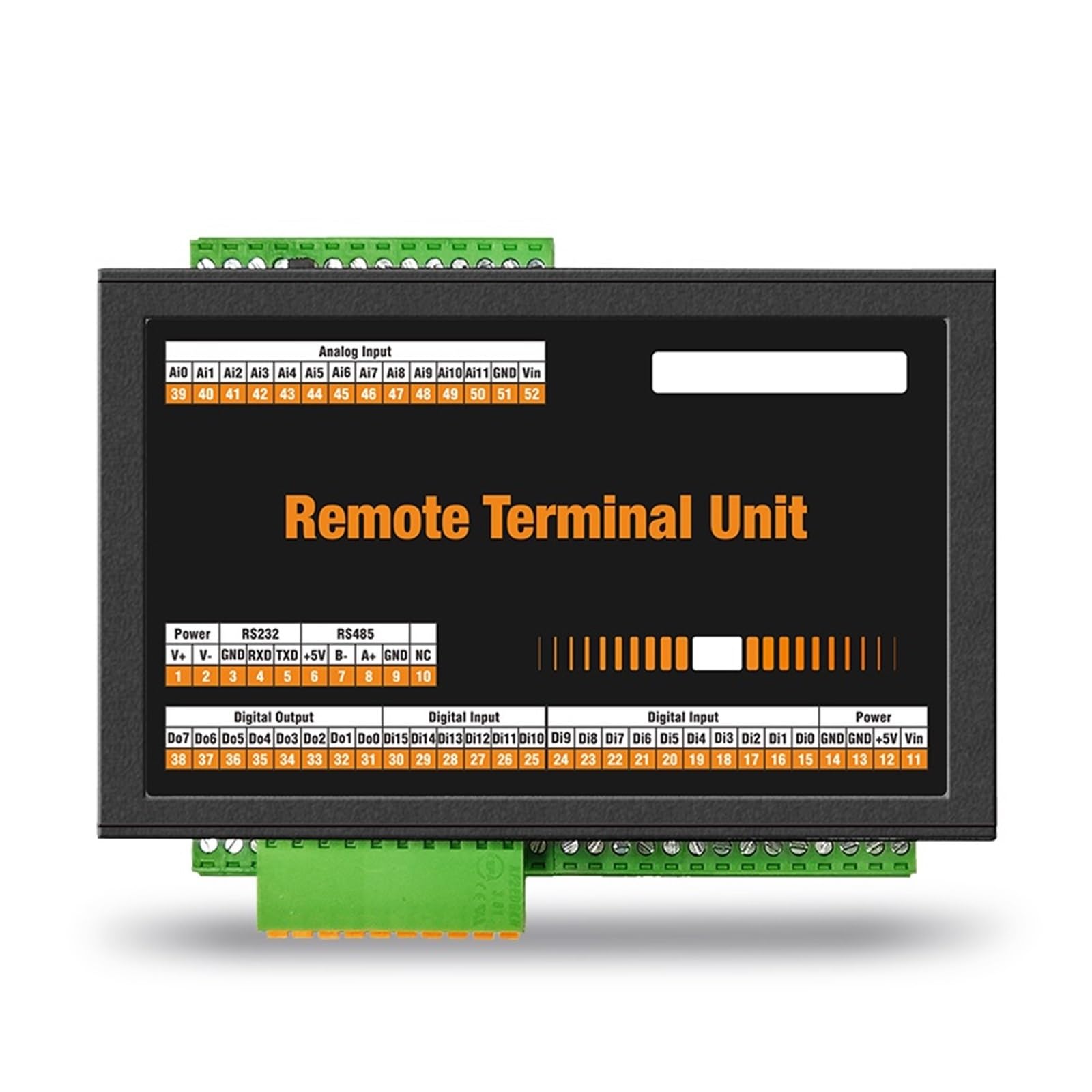 CWT7100 Series Ethernet Converter Server - RS485 RS232 Modbus RTU TCP IO Module (Color: CWT7100-CD04(R)) for Industrial Automation & Network Communication