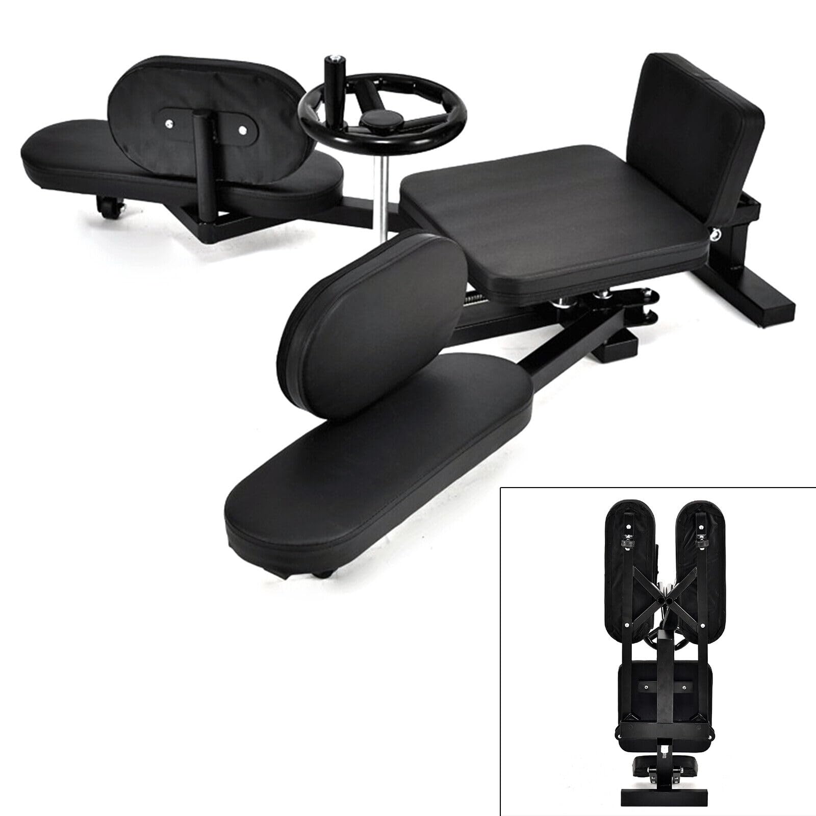 180° Adjustable Leg Stretcher Split Machine - Heavy Duty Steel Frame Stretching Equipment for Home Gym, Dance, Ballet & Yoga Training - Perfect for Flexibility, Splits Practice & Fitness Workouts