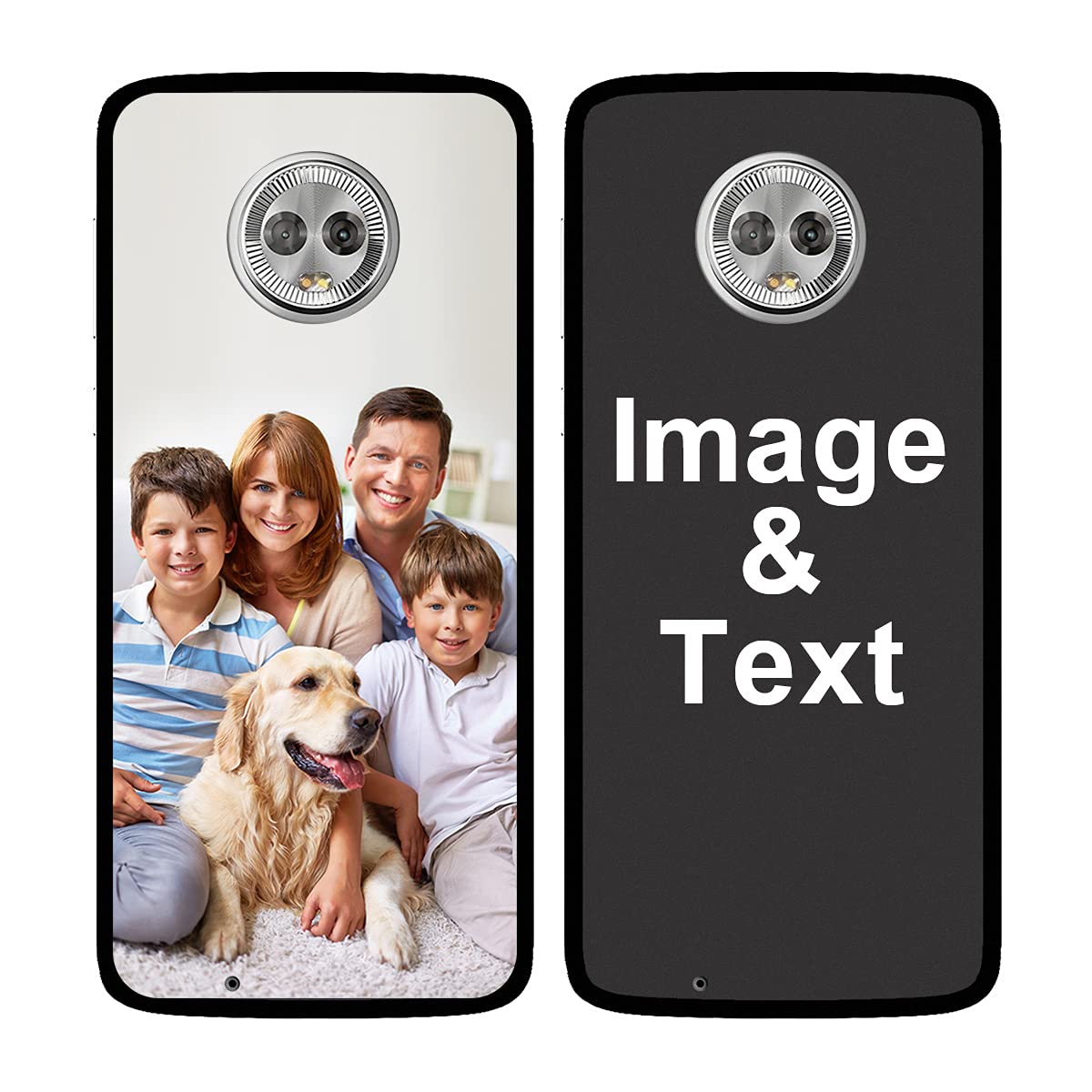 Custom Photo Case for Moto G6 - Personalized Picture Phone Cover | Shockproof Silicone Protective Case | Soft Candy Design | Christmas Birthday Thanksgiving Gift Idea | Perfect for Travel, Work & Everyday Use