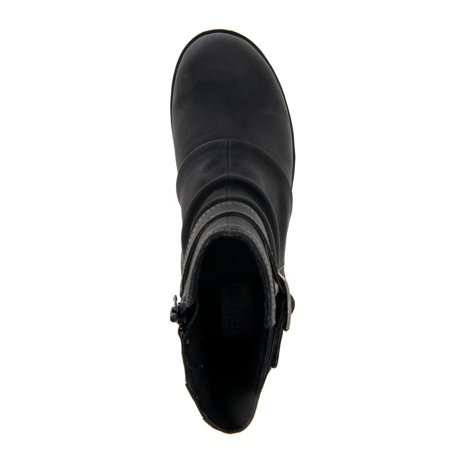 JBU Betsy Black Women's Comfortable Slip-On Sneakers - Lightweight Walking Shoes for Casual Wear, Travel & Everyday Use