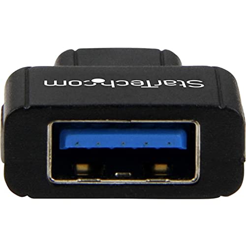 STARTECH USB 3.1 Gen 1 Type C to USB A Adapter - 5Gbps Data Transfer - USB-C Male to USB-A Female Converter - Black - Perfect for MacBook, Chromebook, Windows Laptops & Mobile Devices