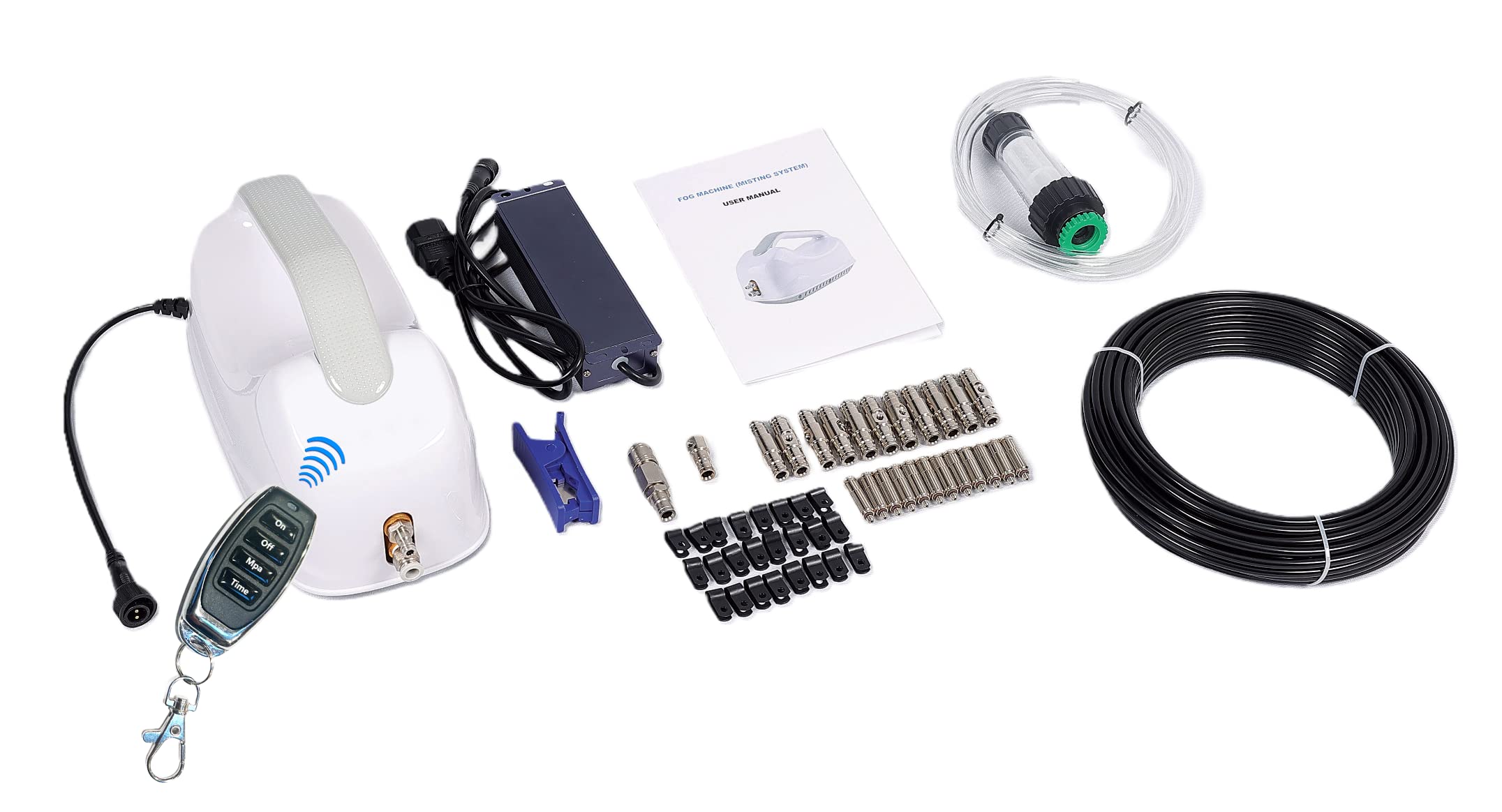 700 PSI High Pressure Misting System Kit - Patio, Greenhouse Cooling with 7 Ultra-Fine .008