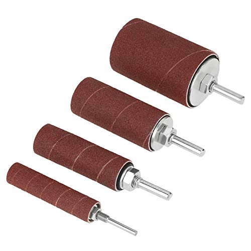 Premium Sanding Drum Kit for Woodworking - 12 Assorted Grit Sleeves with Rubber Mandrels & Storage Box - Perfect for Nail Art, DIY Projects & Wood Carving