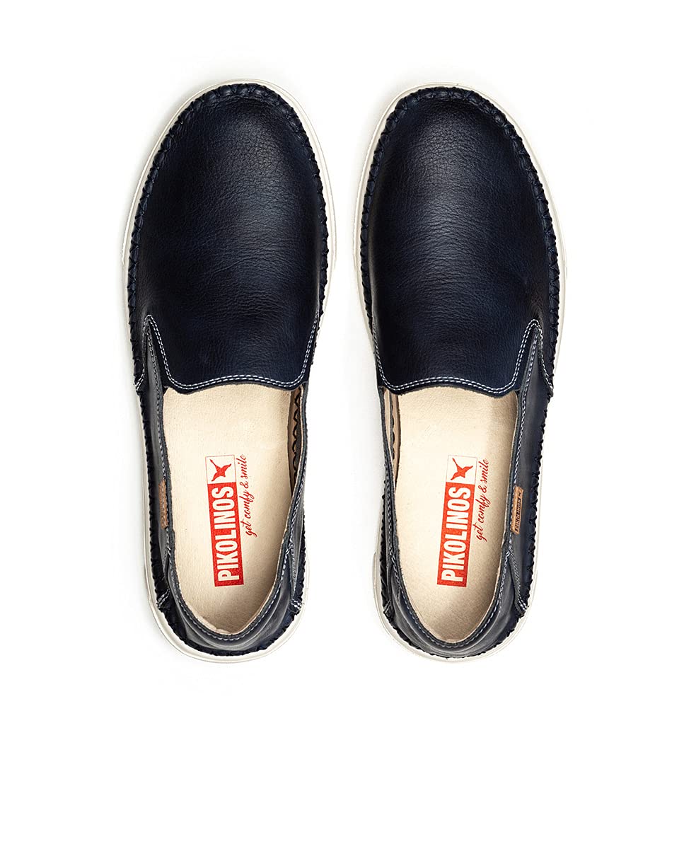 PIKOLINOS Men's Leather Loafers - Alicante Style Comfortable Slip-On Shoes for Casual & Business Wear