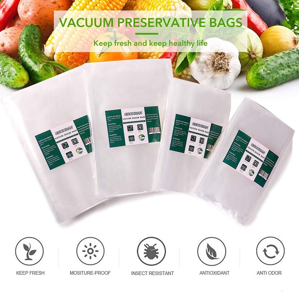 BPA Free Vacuum Sealer Bags - 100 Precut 6