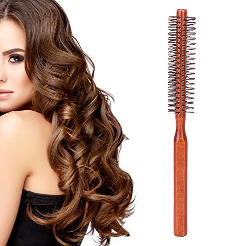 Professional Round Hair Brush for Curling & Styling - Heat Resistant Curling Roller Brush, Blow Dry Brush & Hair Straightener Comb - Perfect for Salon, Home Styling & Daily Hair Care
