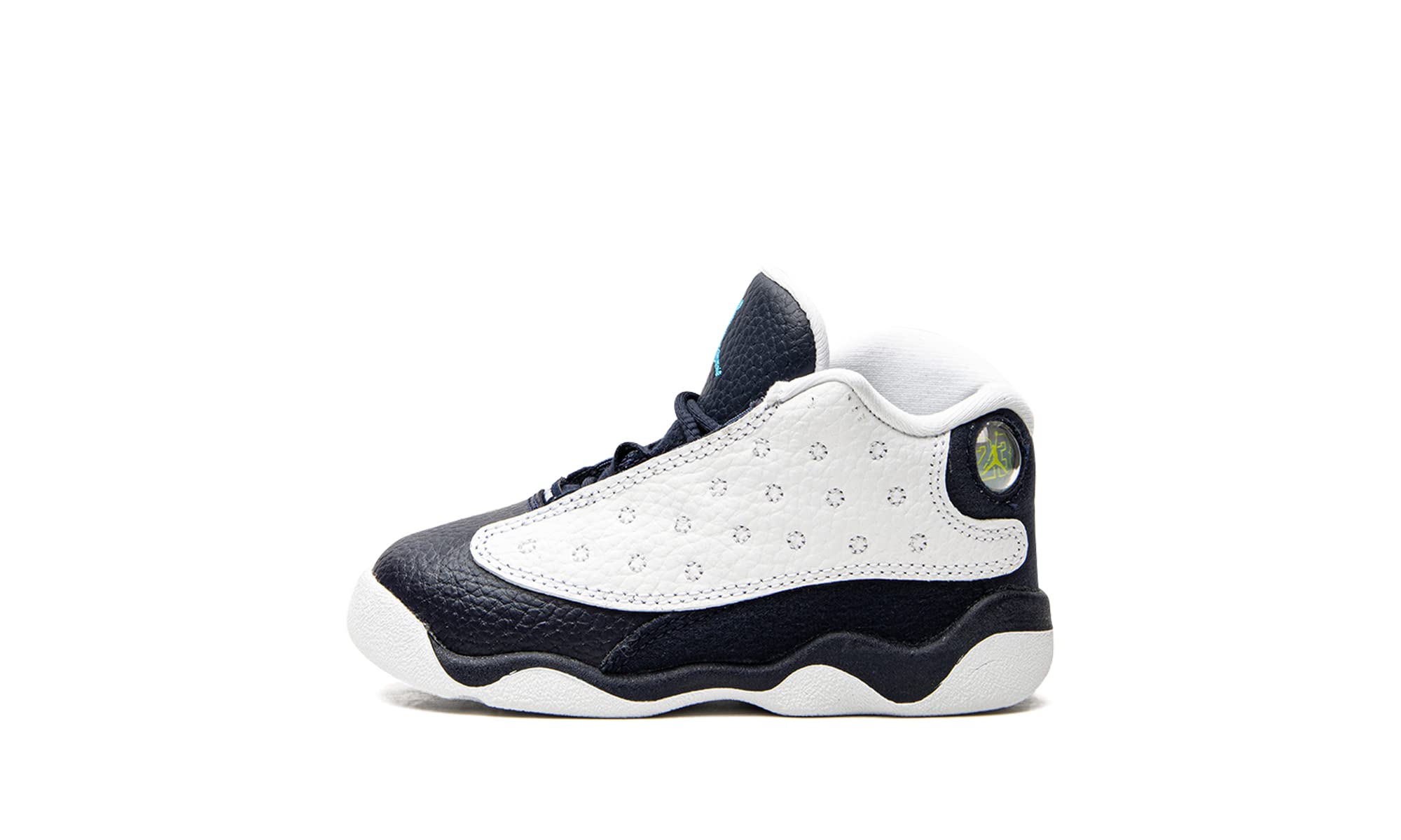 Nike Air Jordan 13 Retro Toddler Shoes Size 9C - White/Powder Blue Basketball Sneakers for Kids | Perfect for Playground, School & Casual Wear