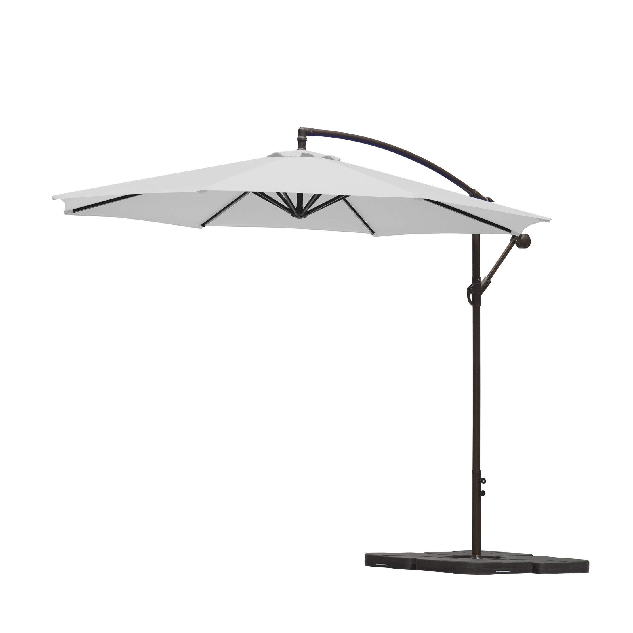 WestinTrends Julia 10 Foot Cantilever Umbrella - Patio, Poolside & Outdoor Shade Solution for Backyard, Garden, and Deck