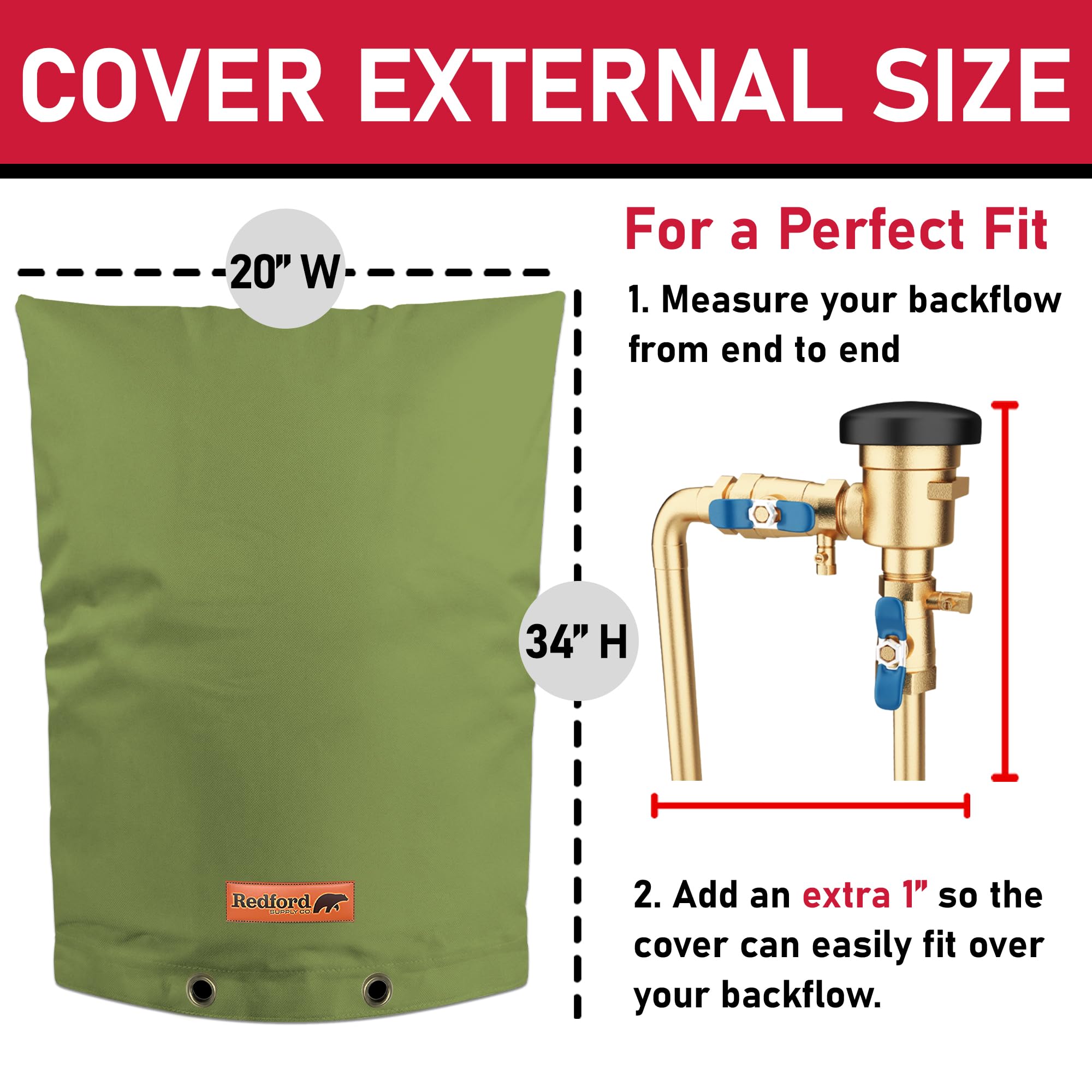 Redford Supply Co. Extreme Cold Snap (0°F) Backflow Preventer Cover - 20