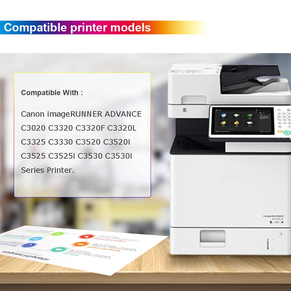 Canon GPR-53 Toner Cartridge 4-Pack for imageRUNNER ADVANCE Printers - Office & Home Use