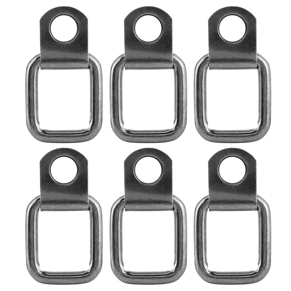 6Pcs Foldable Tie Down Hooks & D Rings - Heavy Duty Replacement Accessories for Jeep Wrangler 2007-2017 - Perfect for Cargo Securing, Off-Roading & Truck Bed Organization