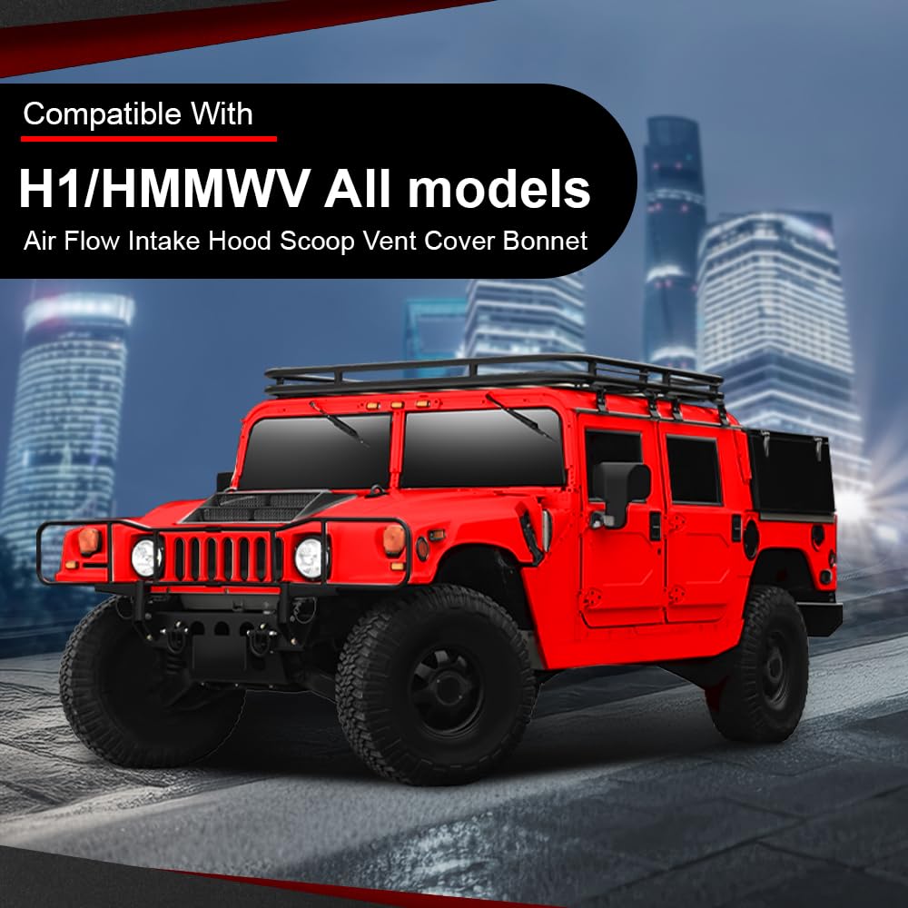 Hummer H1 HMMWV Air Flow Intake Hood Scoop Vent Cover - Compatible with All Models | Off-Road Performance Upgrade & Engine Cooling Accessory