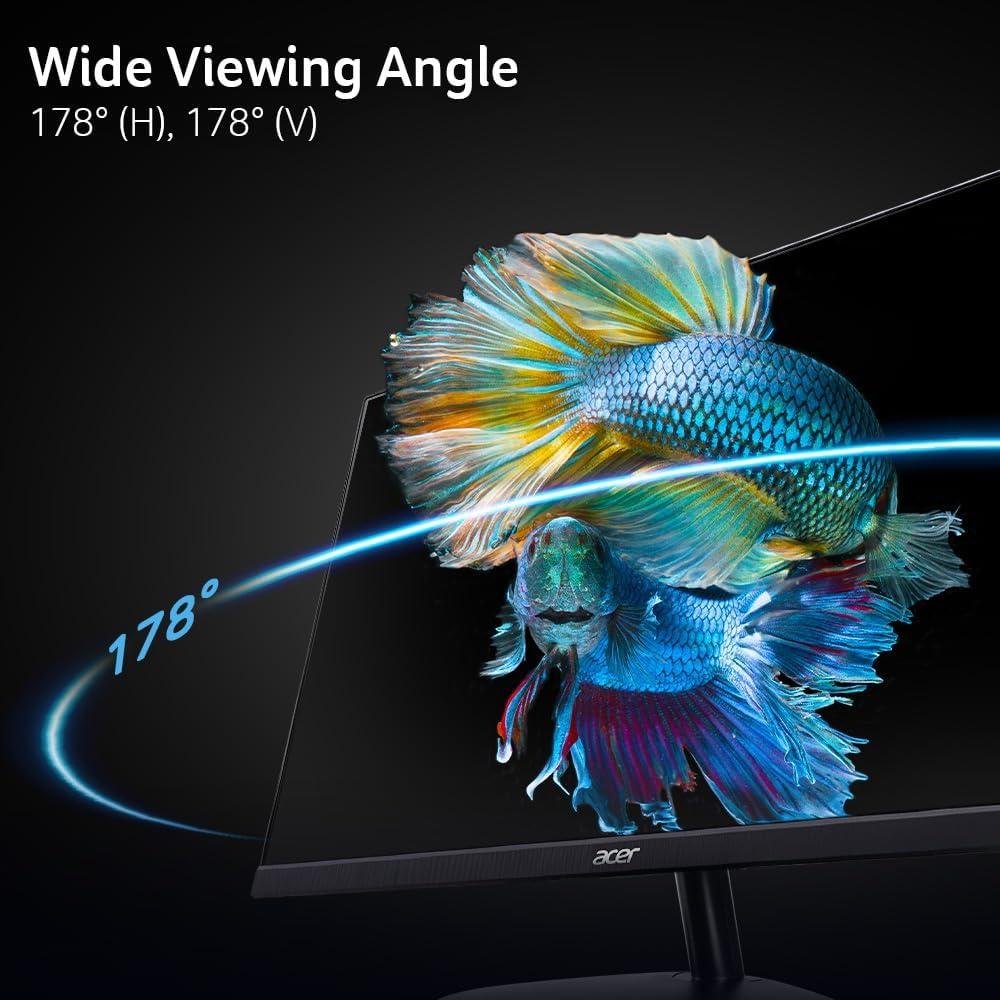 Acer 23.8 Inch FHD 1080p 120Hz Ultra Slim Gaming Monitor with Adaptive Sync IPS Panel - 2 Pack Set for PC, PS5, Xbox Series X Gaming Setup & Home Office Workstation