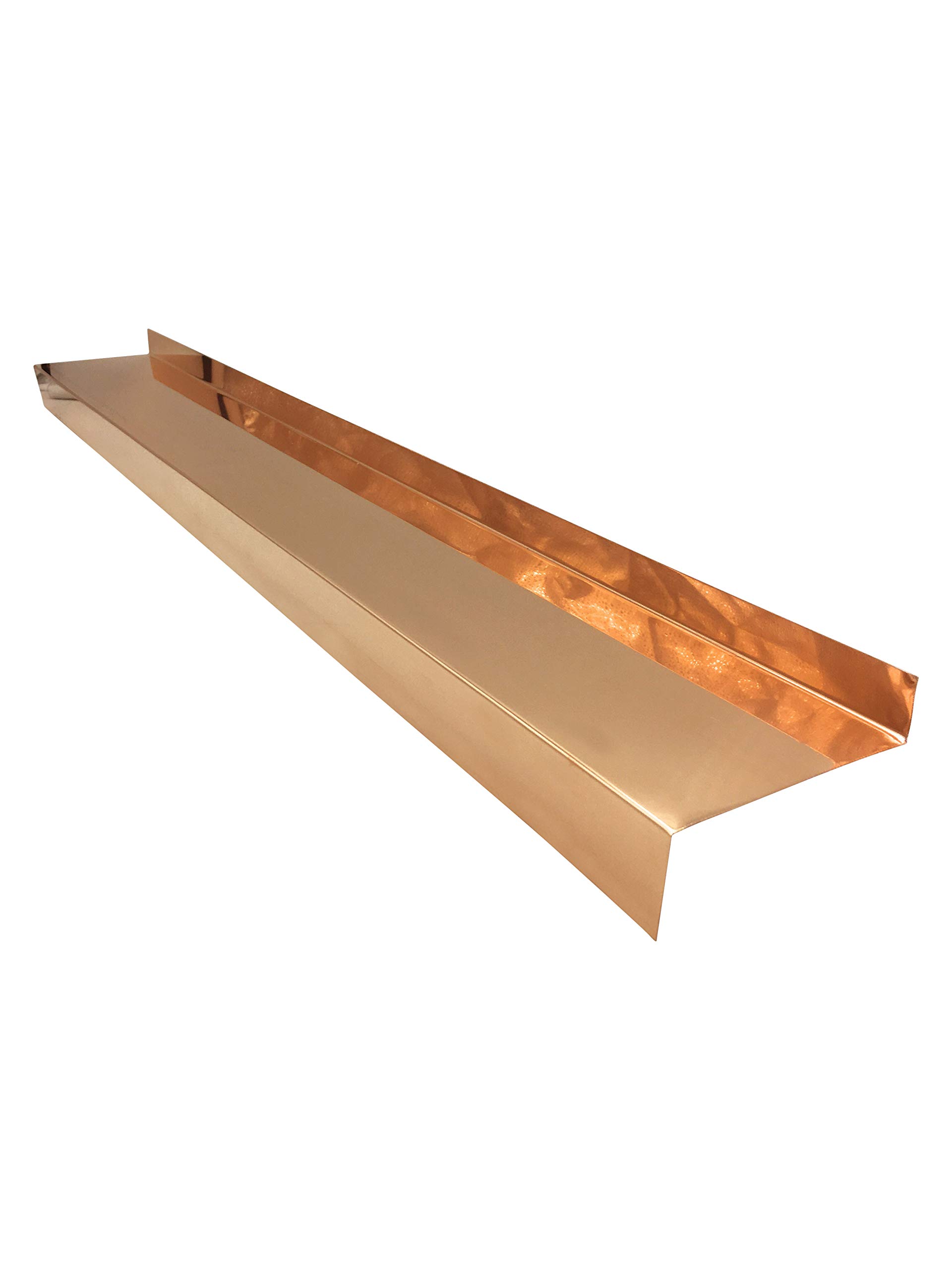Eagle 1 Door and Window Sill Pan Flashing - 5 FT Waterproofing Flashing for Exterior Doors & Windows - Heavy Duty Copper Flashing with Free Fasteners (6 13/16