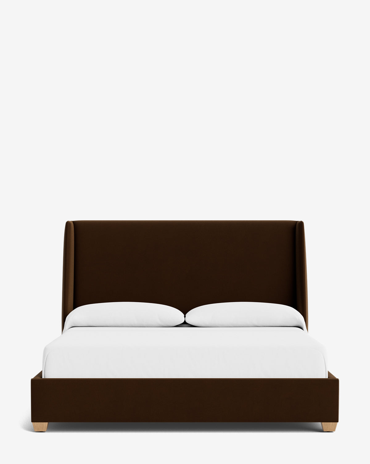 Walt Bed Tall Headboard - Queen Size Upholstered Bed Frame with Adjustable Height - Perfect for Modern Bedroom Decor & Small Spaces