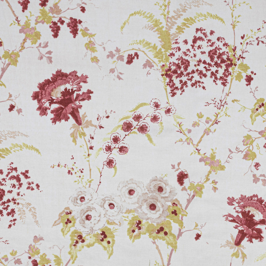 Premium Dianthus Linen Fabric & Raspberry Color Swatches - Perfect for DIY Home Decor, Fashion Design, and Crafting Projects