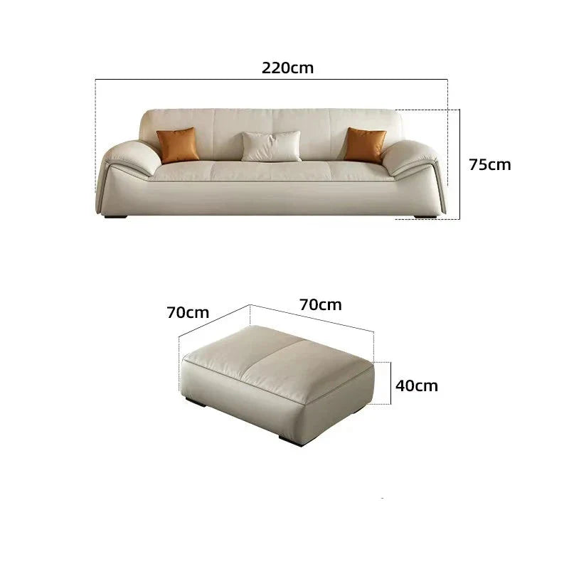 Premium Filler Lounge Sofa - Ultra Soft Sectional Couch with Removable Covers, Modern Living Room Furniture for Home Theater & Family Gatherings