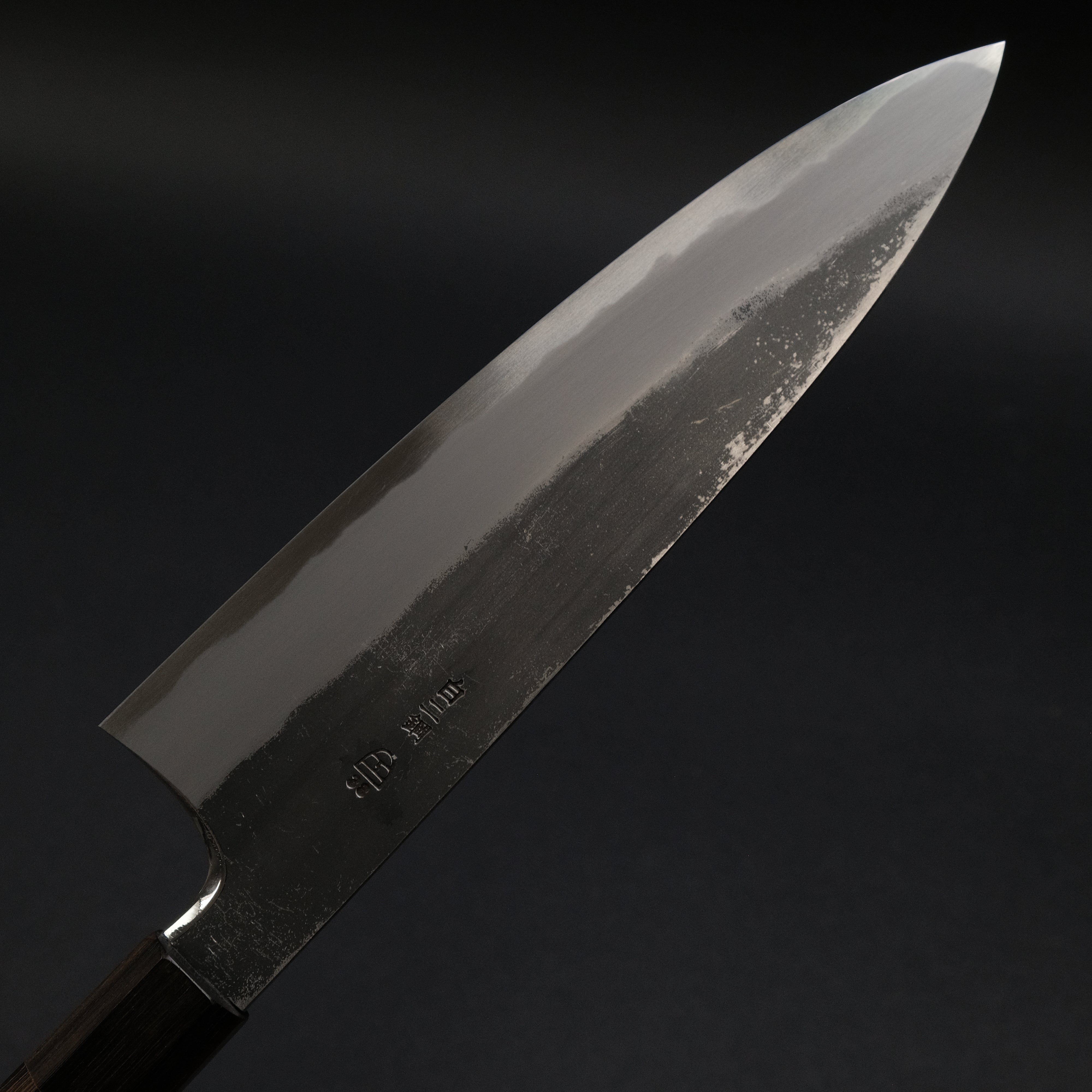 Hitohira Togashi White #2 Kurouchi Gyuto 210mm Japanese Chef Knife with Tagayasan Wood Handle - Professional Kitchen Knife for Slicing, Dicing & Meat Cutting
