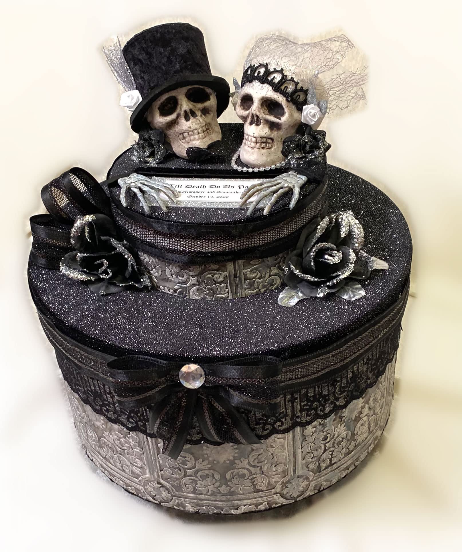 Halloween Wedding Decorations Set - Spooky Invitations, Card Box & Party Decor for Gothic Themed Weddings & Halloween Bridal Showers