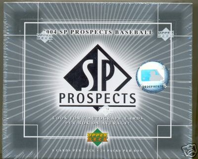 2004 Upper Deck SP Prospects Baseball HOBBY Box - 24 Packs 5 Cards Each | Collectible Trading Cards for Baseball Fans & Sports Memorabilia Enthusiasts | Perfect for Investment, Gifts, and Display