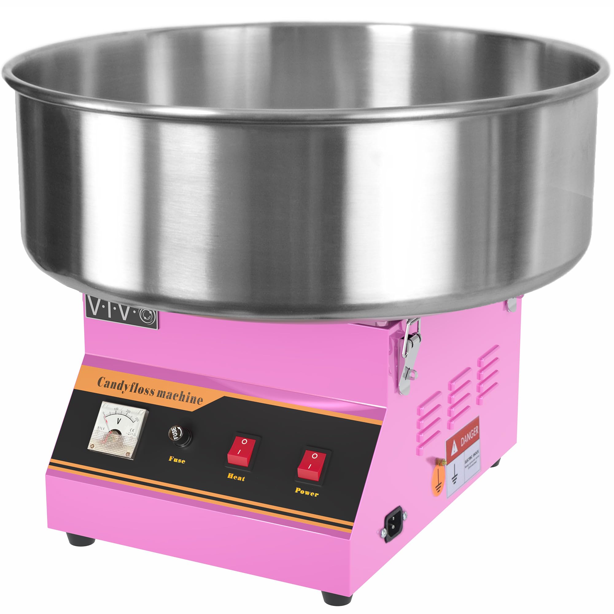 VIVO Pink 1030W Commercial Cotton Candy Machine with 20