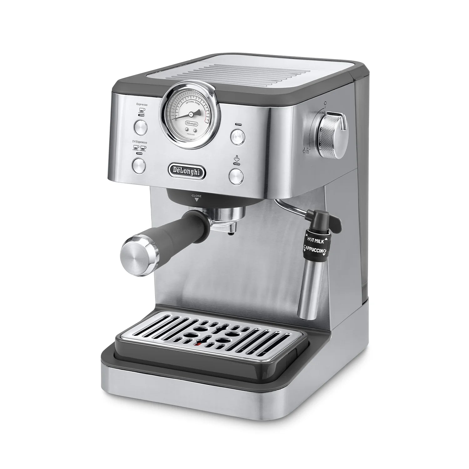 De'Longhi Linea Classic Espresso Machine - Stainless Steel EM450M for Home Baristas & Coffee Lovers | Perfect for Kitchen, Office & Small Cafes