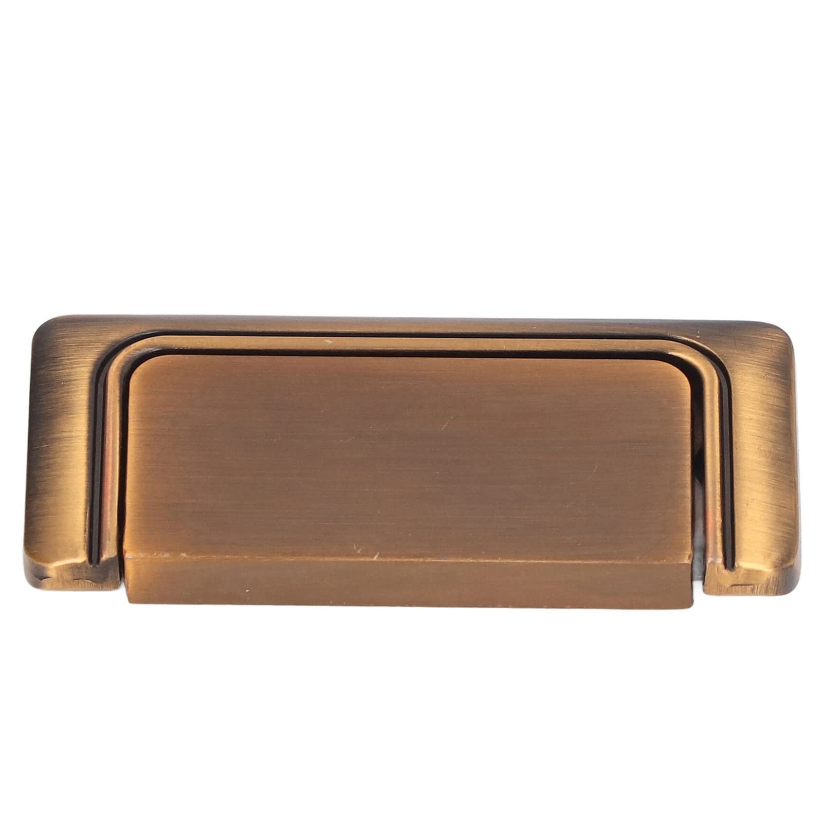 GOTOTOP Concealed Cabinet Handle - Matte Black Recessed Door Pull for Drawers, Wardrobes & Cabinets | Minimalist Retro Design for Modern Home & Office Use