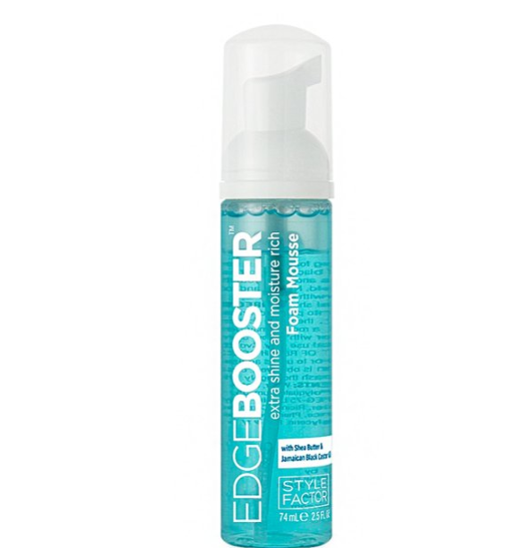Edge Booster Foam Mousse with Shea Butter & Jamaican Black Castor Oil - 9oz for Natural Hair Growth, Curl Definition & Moisture - Perfect for Wash & Go, Twist Outs & Protective Styles