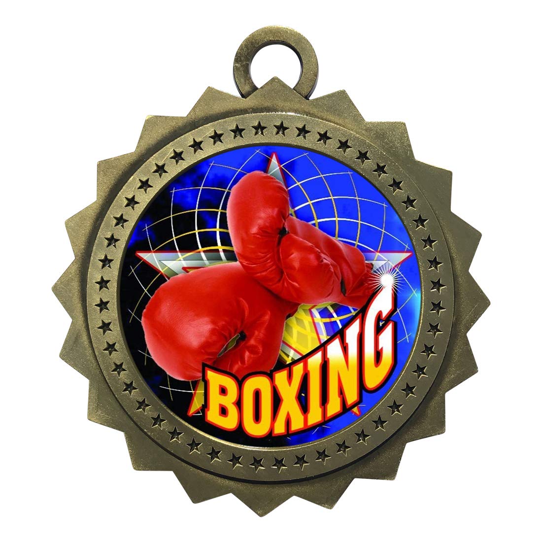 Custom Boxing Gold Medals - 1 to 50 Packs with Free Engraving - Champion Trophy Awards for Boxing Tournaments, Competitions & Sports Events - D03-FCL430