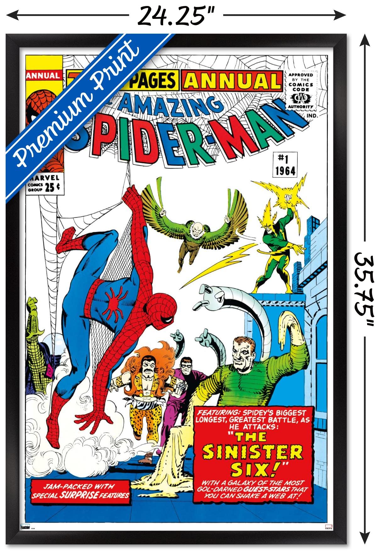 Marvel Comics The Sinister Six - Amazing Spider-Man Annual #1 Wall Poster 34