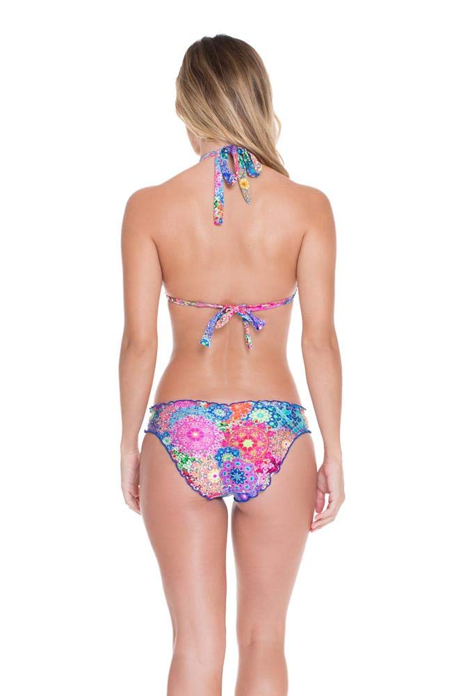 Luli Fama Women's Full Coverage Swimsuit - High Waisted Bikini Bottom & Supportive Swim Top for Beach, Pool & Vacation