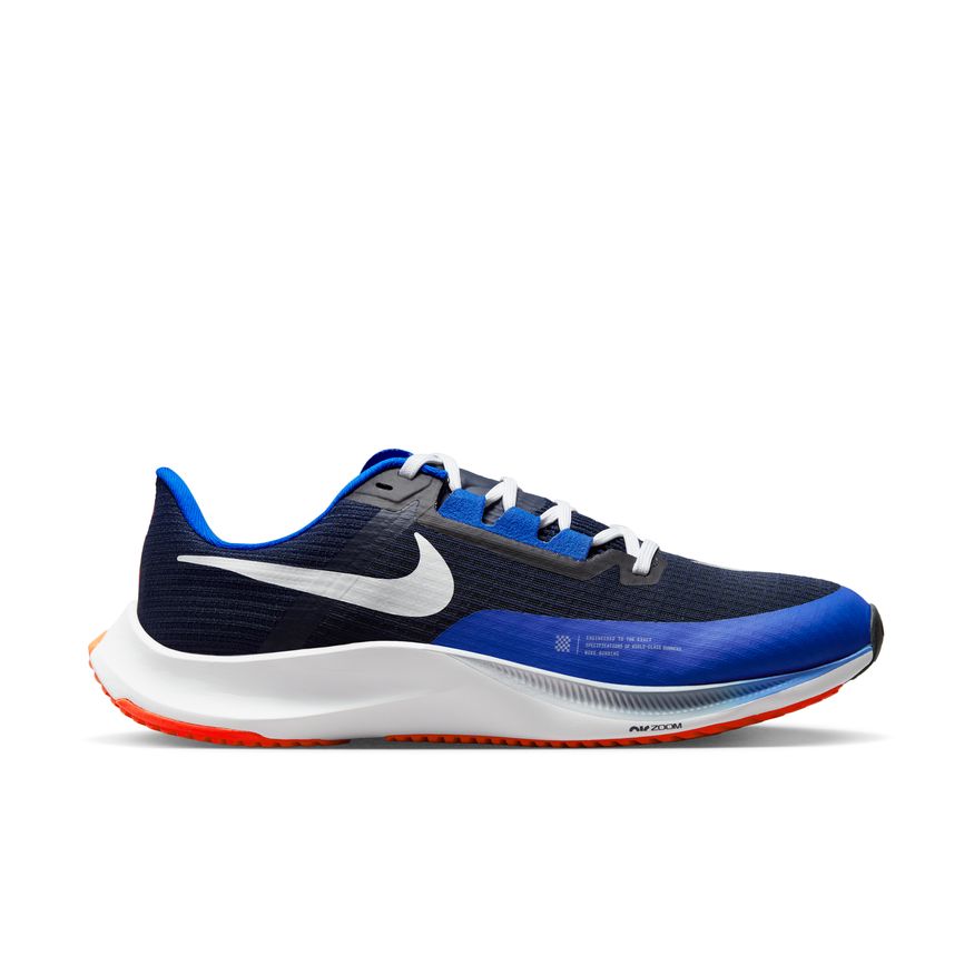 Men’s Nike Rival Fly 3 Running Shoes (451 Obsidian/Metallic Platinum/Racer Blue/White) - Lightweight & Breathable for Marathon Training & Gym Workouts