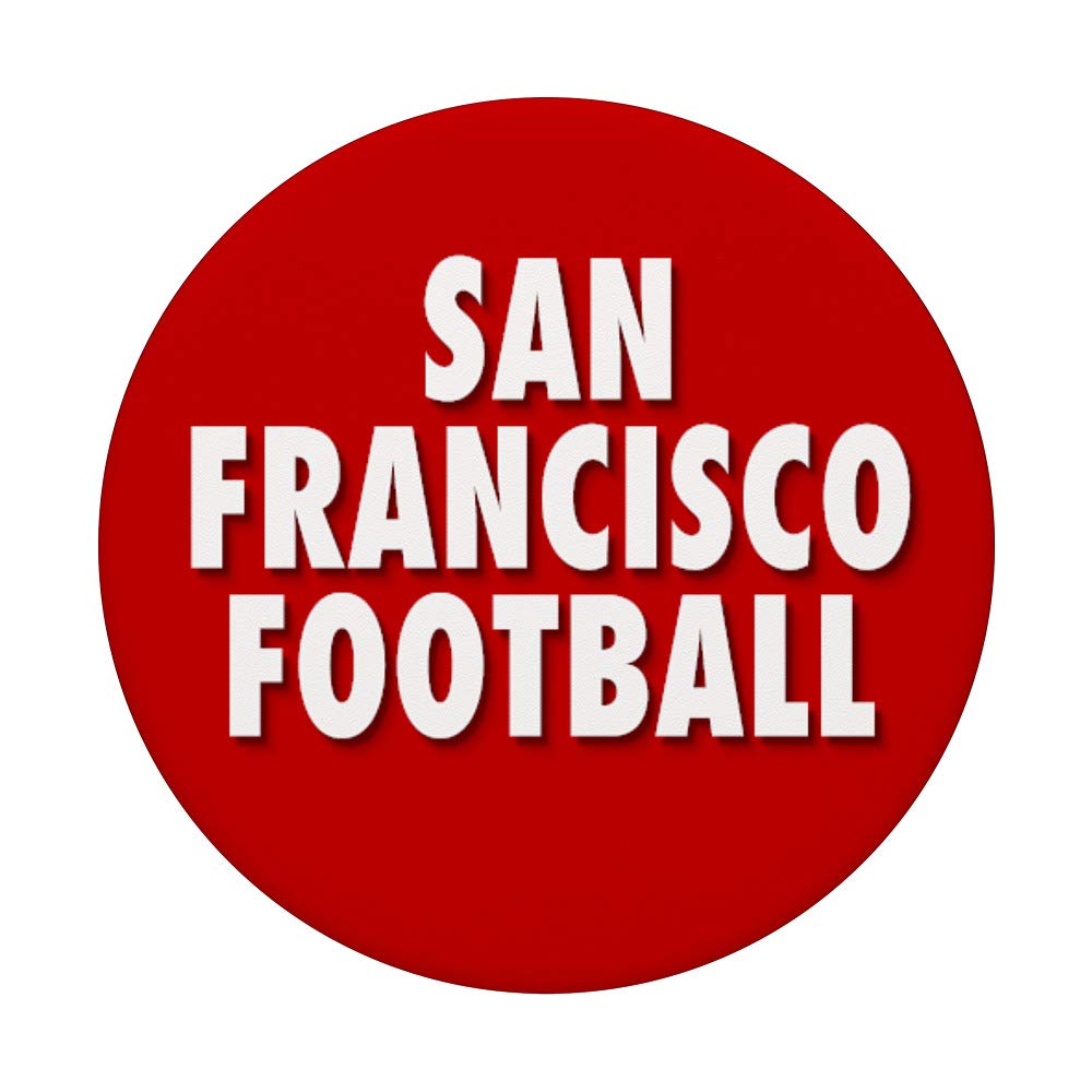 San Francisco 49ers Football Team Official PopSockets Swappable PopGrip - SF Fan Gear for iPhone & Android - Perfect for Game Day, Travel & Daily Use