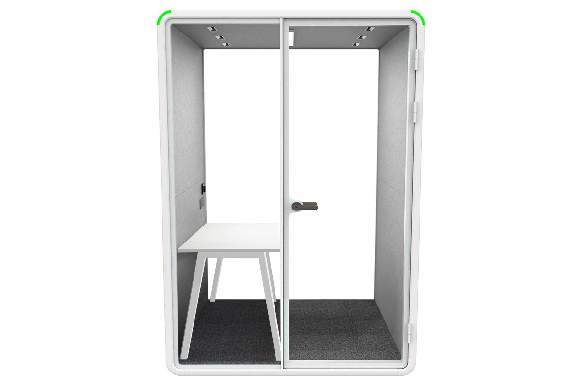 Soundproof Nest Room Booth with Quadro A Table & Echo Panel - Perfect for Home Office, Podcasting, and Recording Studios