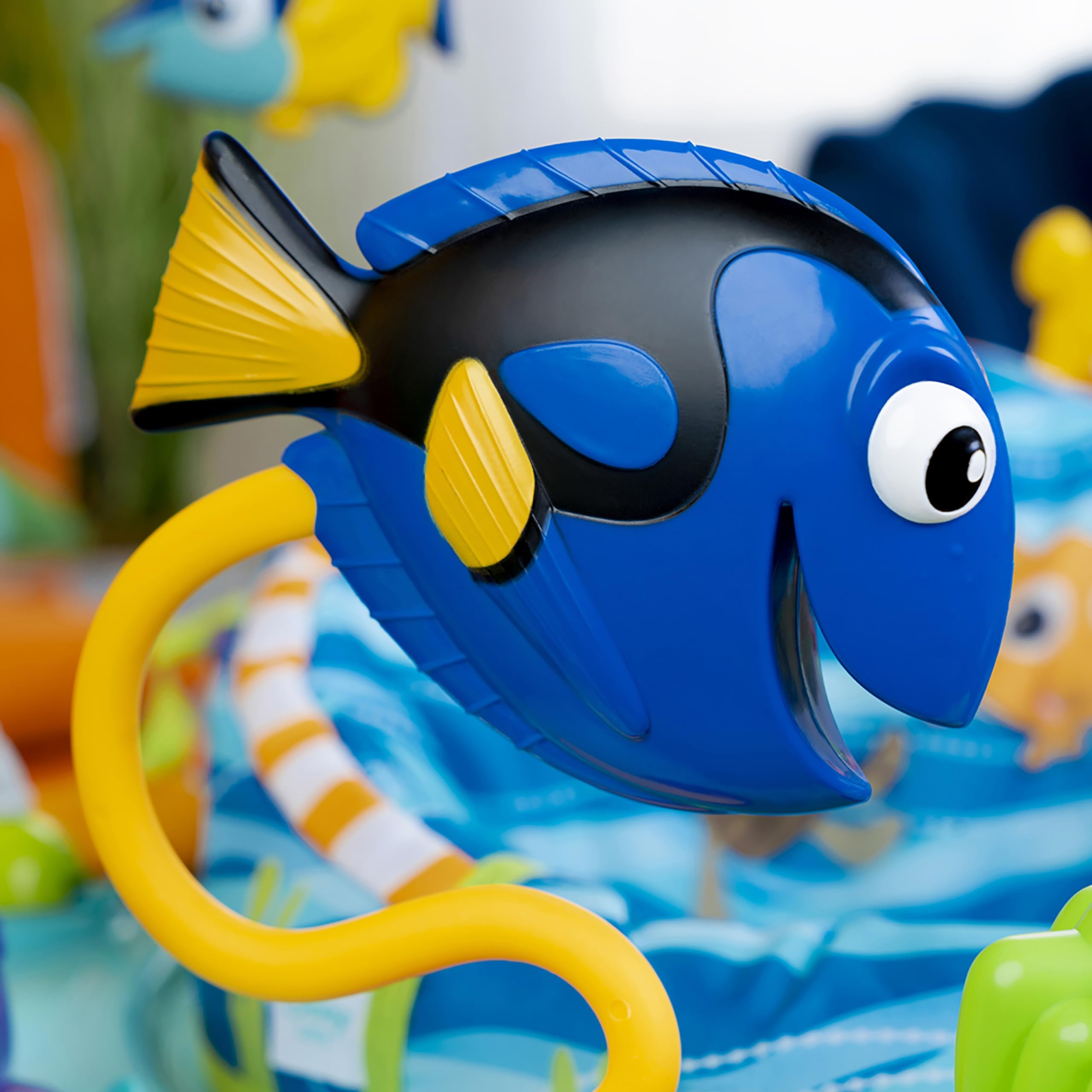Bright Starts Disney Baby Finding Nemo Sea of Activities Jumper - Interactive Baby Activity Center with Lights, Music & Sounds for Infants 6-12 Months (Blue) - Perfect for Playtime, Learning & Motor Skill Development