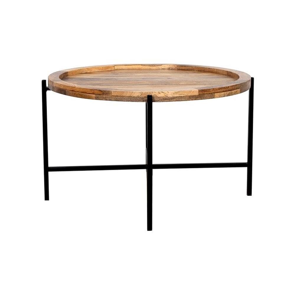 Porter Designs Camden Coffee Table - Natural Wood Finish - Modern Living Room Furniture for Home Decor & Small Spaces