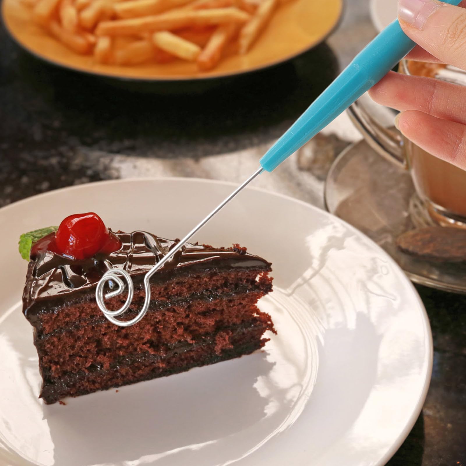 PRETYZOOM 10PCS Stainless Steel Chocolate Candy Dipping Forks - Fondue Forks Set for Baking, DIY Desserts, Candy Making & Party Decorations - Perfect for Valentine's Day, Christmas & Home Kitchen Use