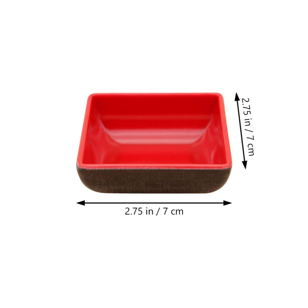6-Piece Melamine Sauce & Condiment Dish Set - Small Dipping Bowls for Sushi, Soy Sauce, Seasonings - Durable Dinnerware for Restaurants, Home Kitchens & Party Serving