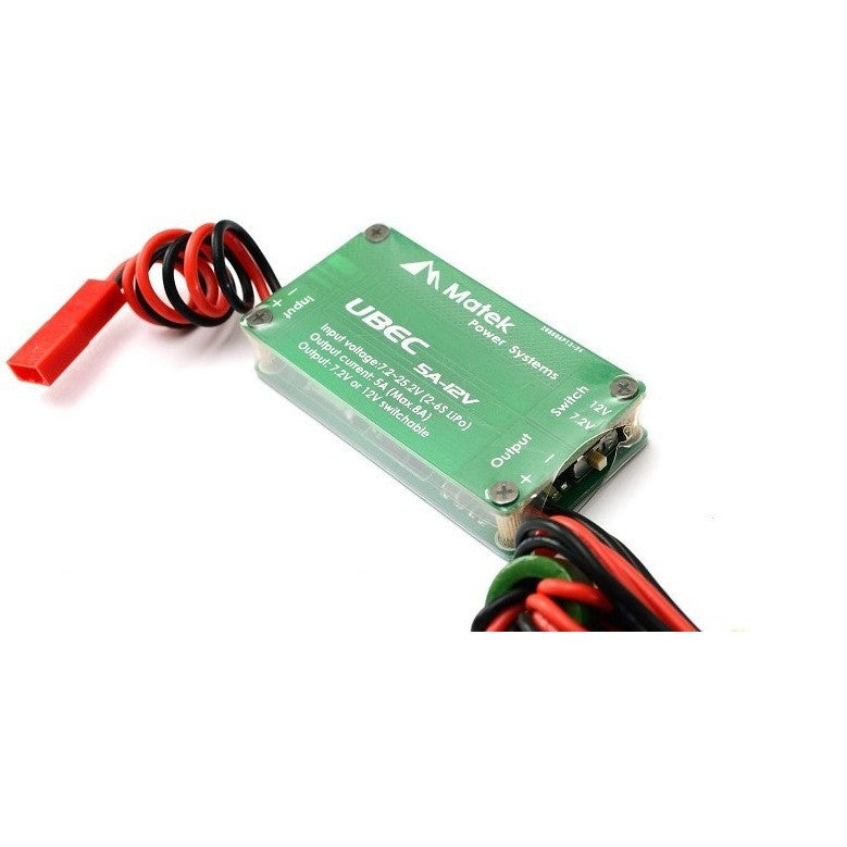 Matek UBEC 5A 12V/7.2V High Voltage BEC for RC Drones, Gimbal Stabilizers & FPV Camera Systems - Perfect for Aerial Photography and RC Vehicle Power Supply