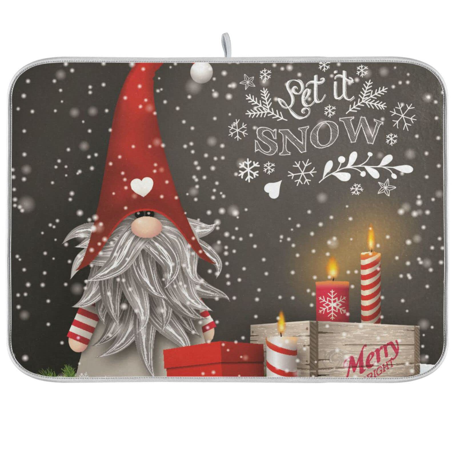 Christmas Snow Gnome Non-Slip Heat Resistant Kitchen Mat 16