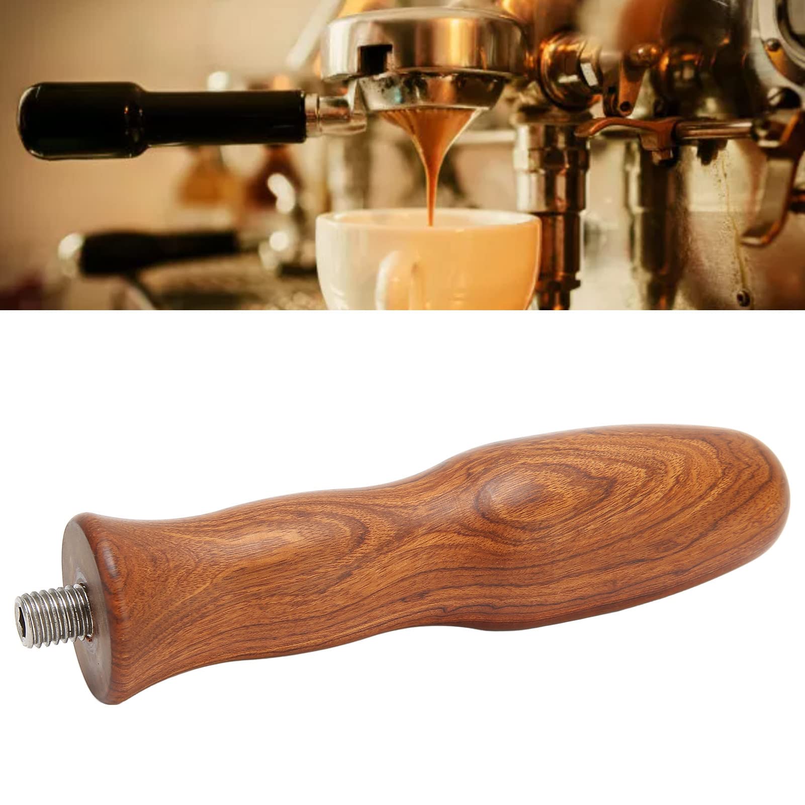 Premium M10 Coffee Portafilter Wood Handle - Durable & Ergonomic Replacement Handle for Espresso Machines | Perfect for Home Baristas & Cafe Shops | Enhance Your Coffee Brewing Experience