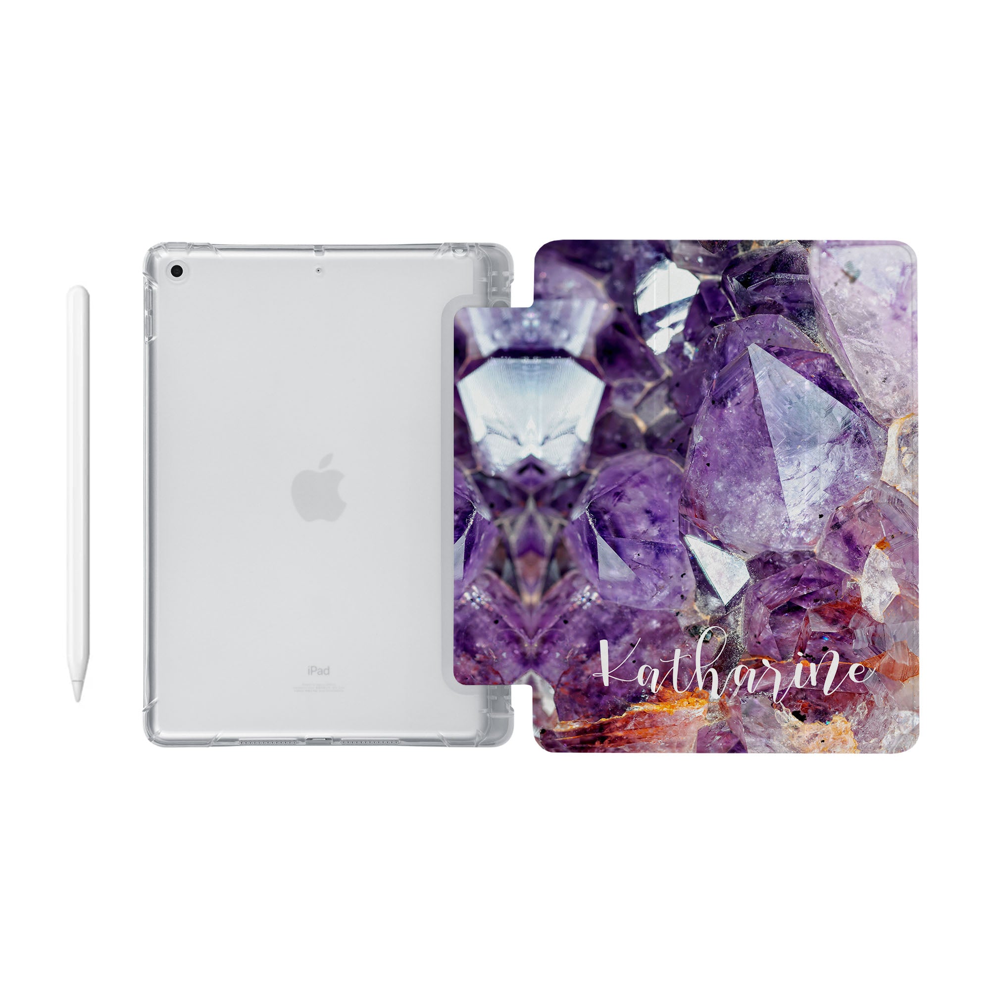 Premium Crystal Diamond Clear iPad Case - Ultra Slim Protective Cover for iPad Air/Pro, Shatterproof & Scratch-Resistant - Perfect for Work, Travel, and Everyday Use
