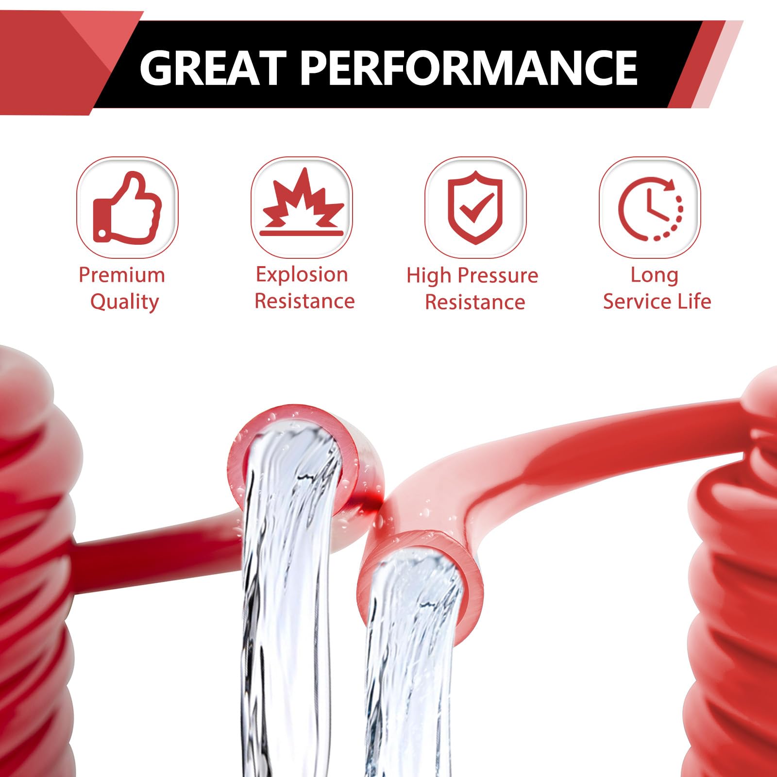 EFIELD 3/4-Inch 300 ft PEX-A Pipe/Tubing - Red Color for Potable Water & Plumbing Applications - Includes Pipe Cutter - Perfect for Home Water Supply, Radiant Heating & DIY Plumbing Projects